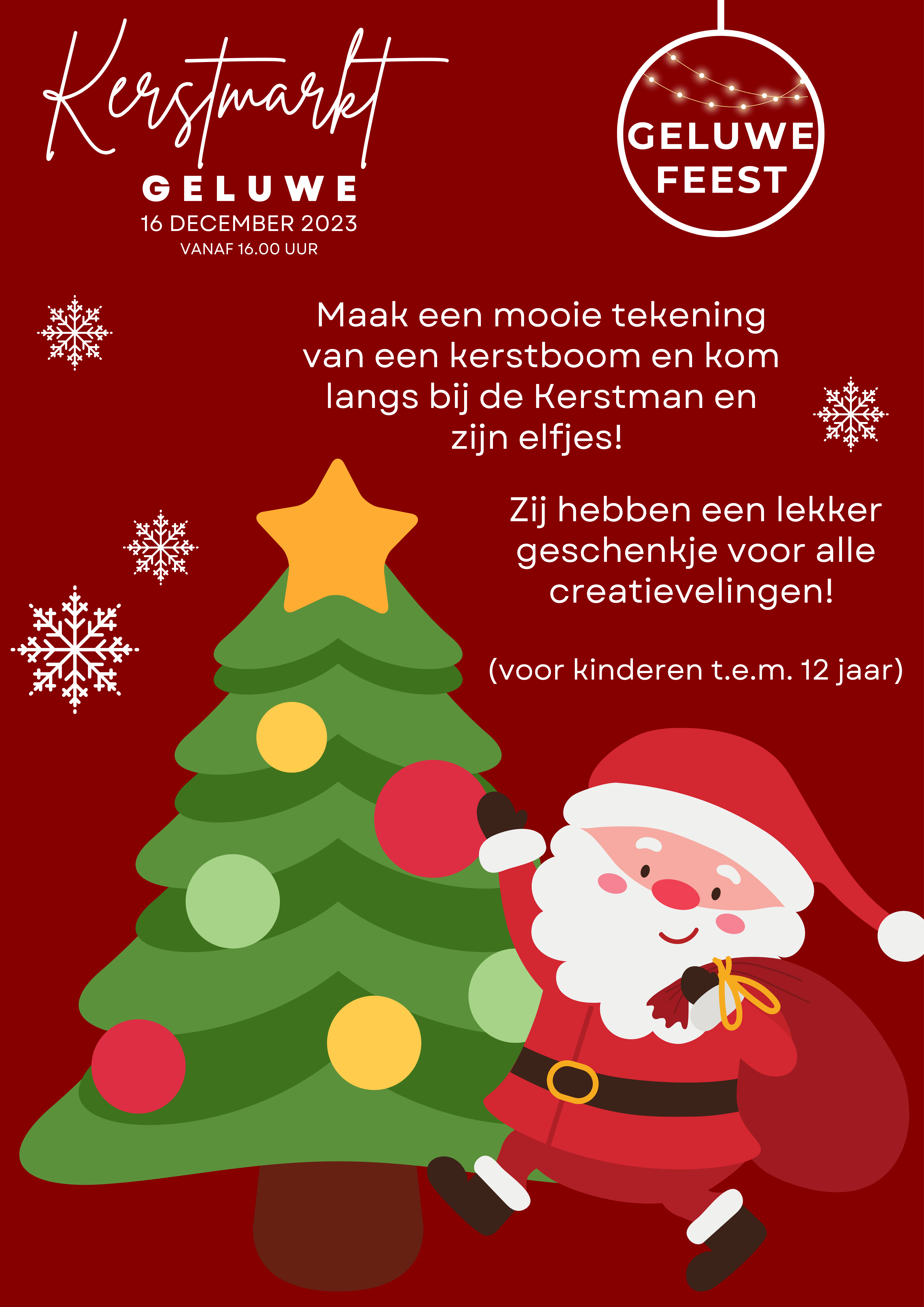Kerstman kerstmarkt geluwe 2023